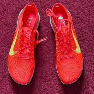 Nike Air Zoom Victory 2 "Bright Crimson Lime Blast" Track Spikes Mens Size 8